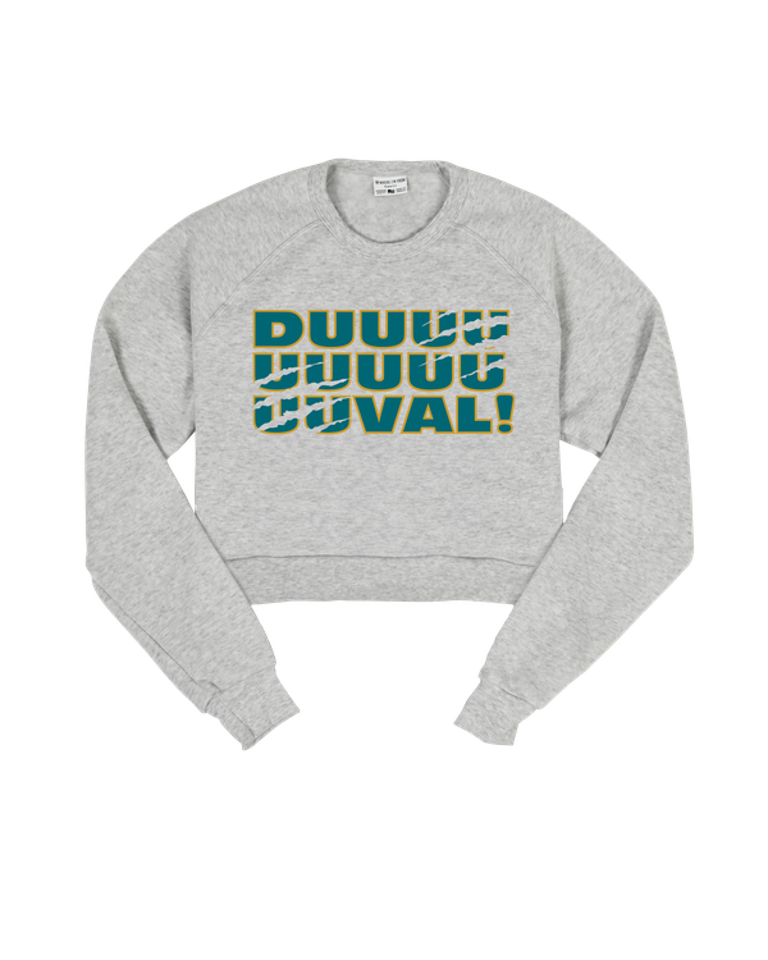 Jacksonville Duval Cropped Crew Sweatshirt