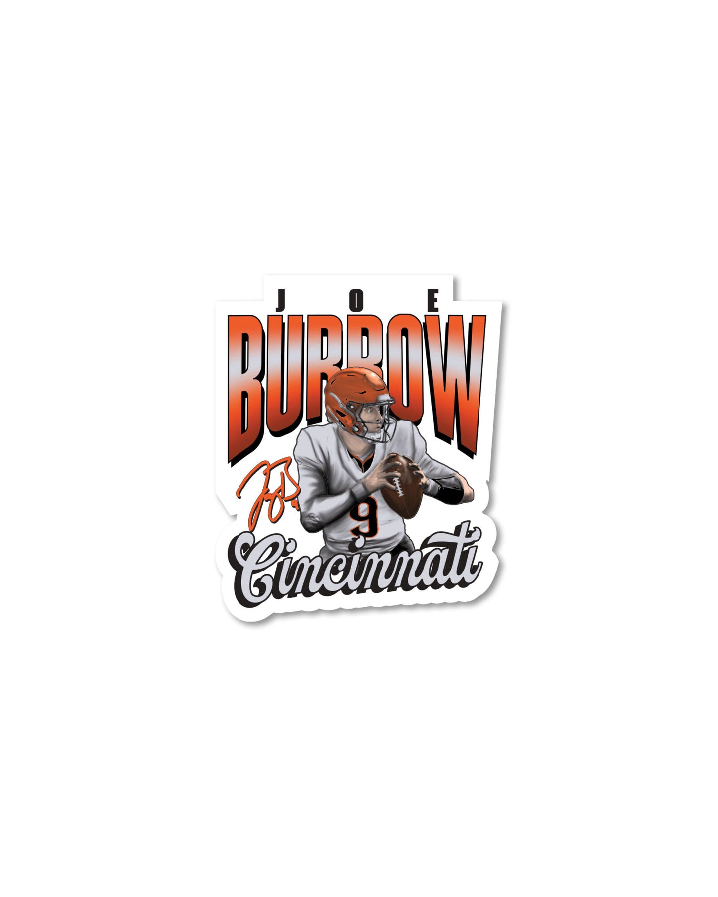 Joe Burrow Comic Sticker