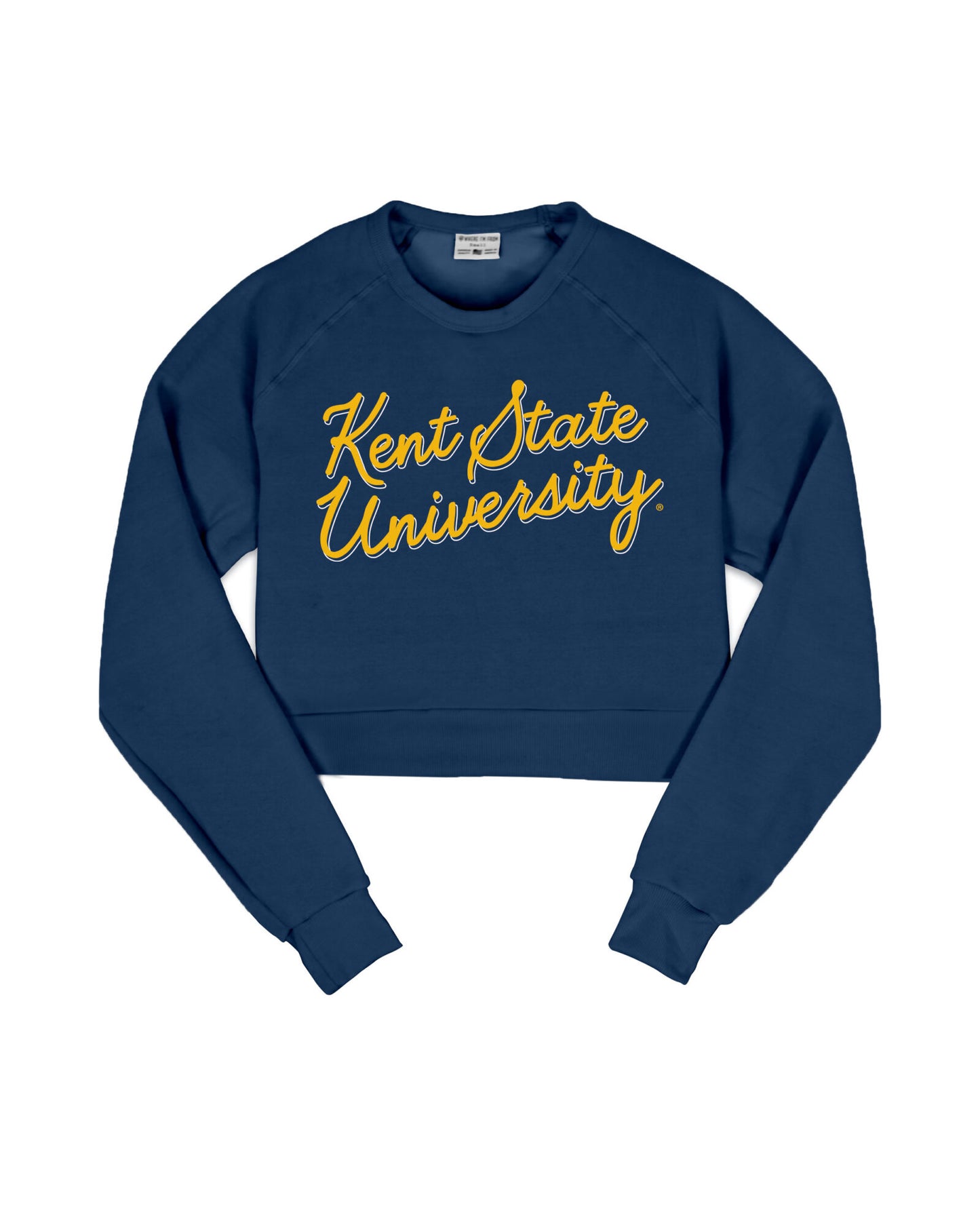 Kent State University Cropped Crew Sweatshirt