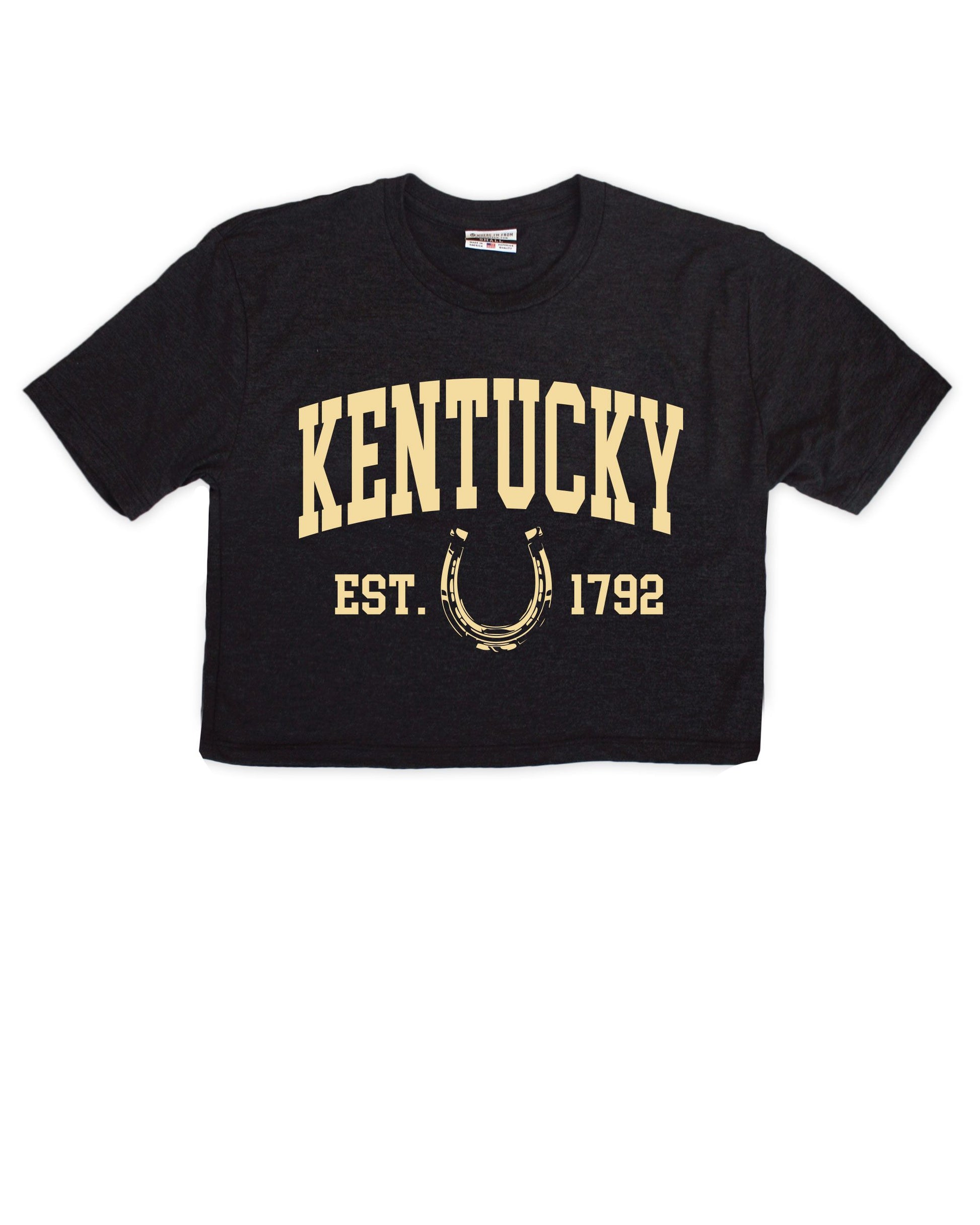 Kentucky Arch Horseshoe Cropped Tee