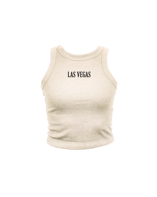 Las Vegas Embroidered High Neck Tank