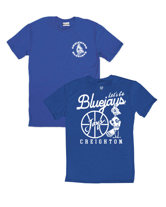 Let's Go Bluejays Basketball Tee
