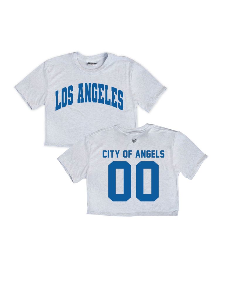 Los Angeles Jersey Front/Back Cropped Tee