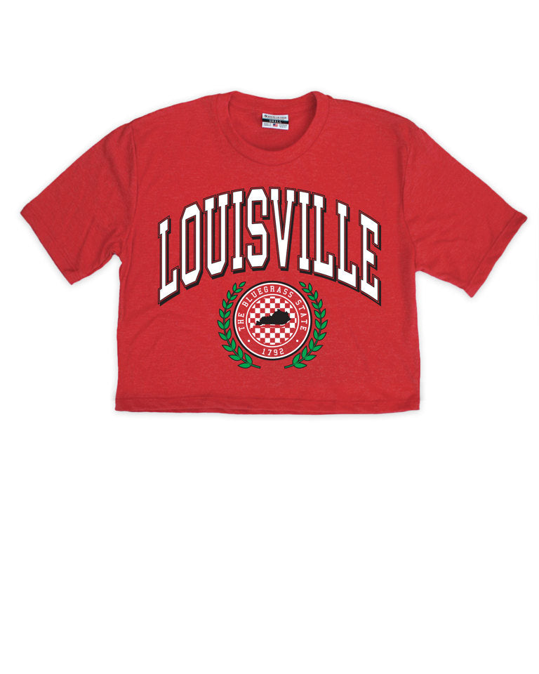 Louisville Crest Cropped Tee