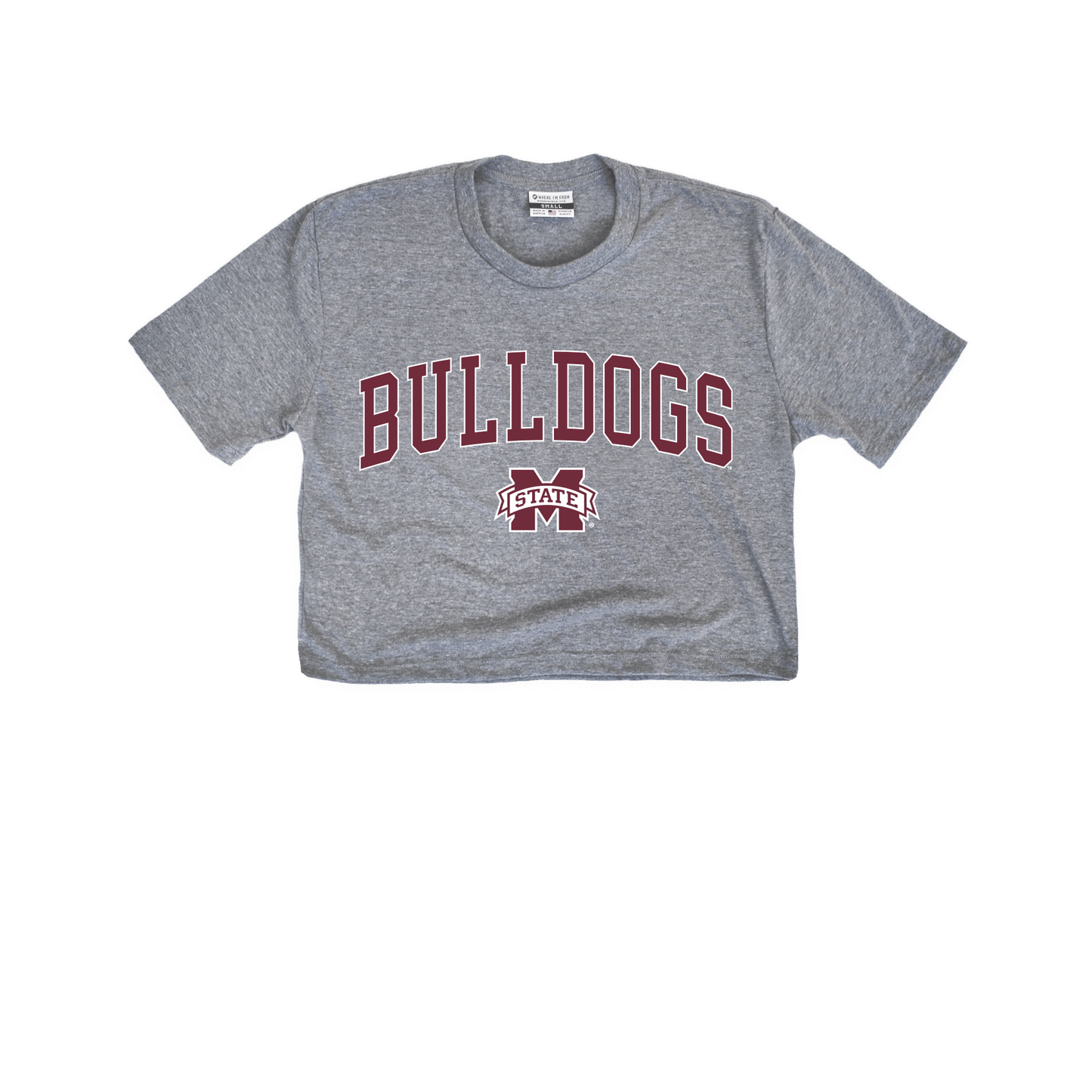 Mississippi State Bulldogs Hail State Jersey Cropped Tee