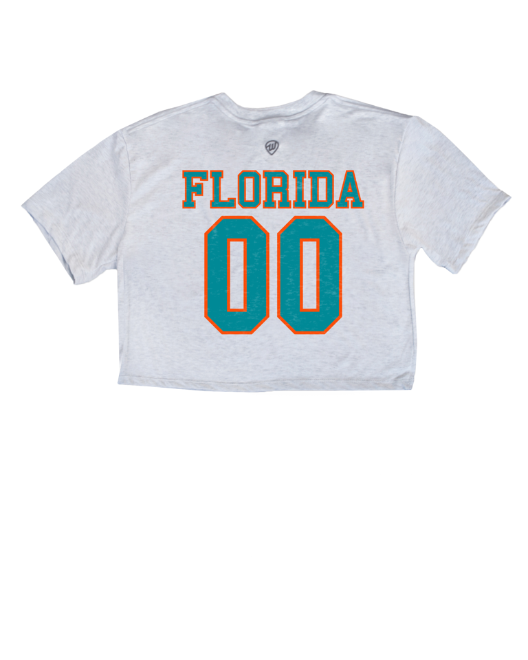 Miami Jersey Front/Back Cropped Tee