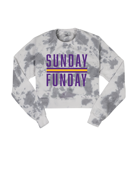 Minn Sunday Funday Cropped Crew Sweatshirt