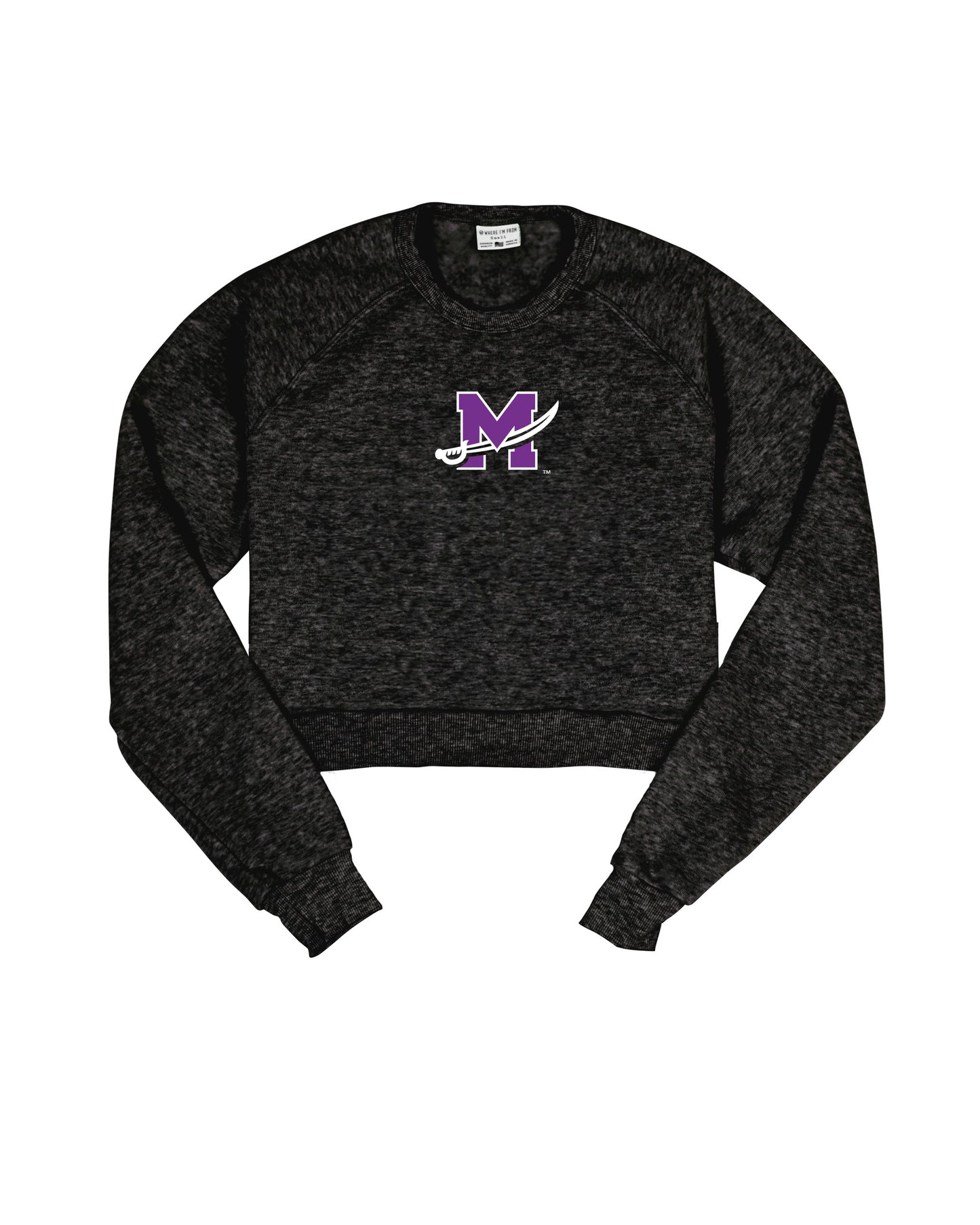 Mount Union Logo Cropped Crew Sweatshirt