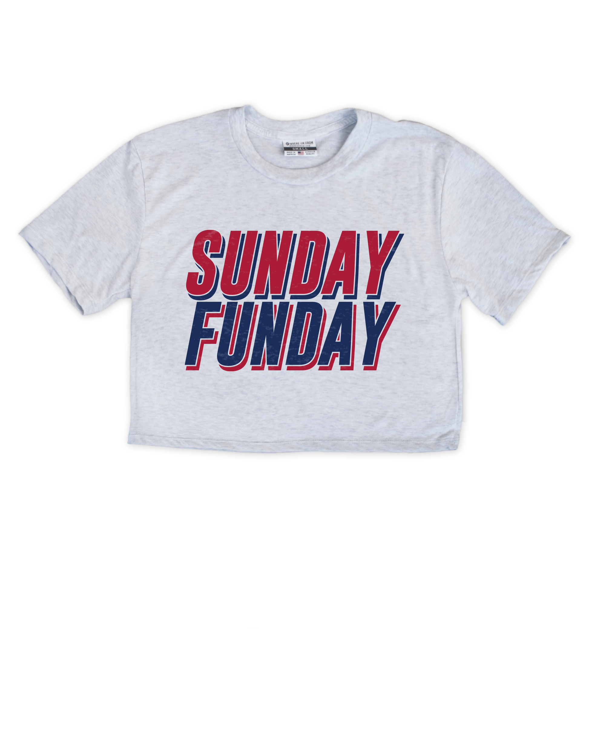 New York Sunday Funday Cropped Tee