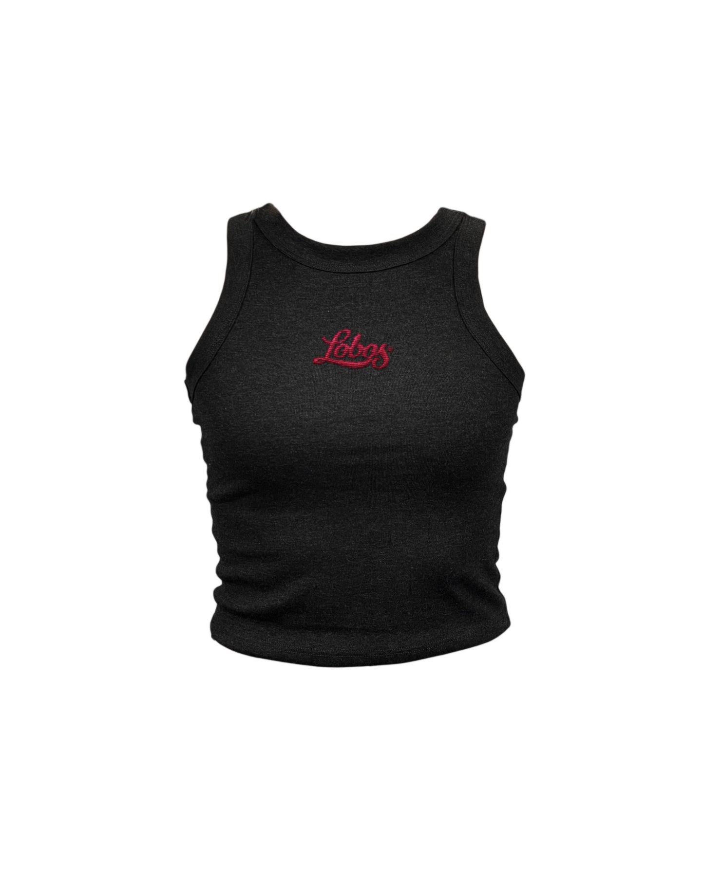 Embroidered Lobos High Neck Tank
