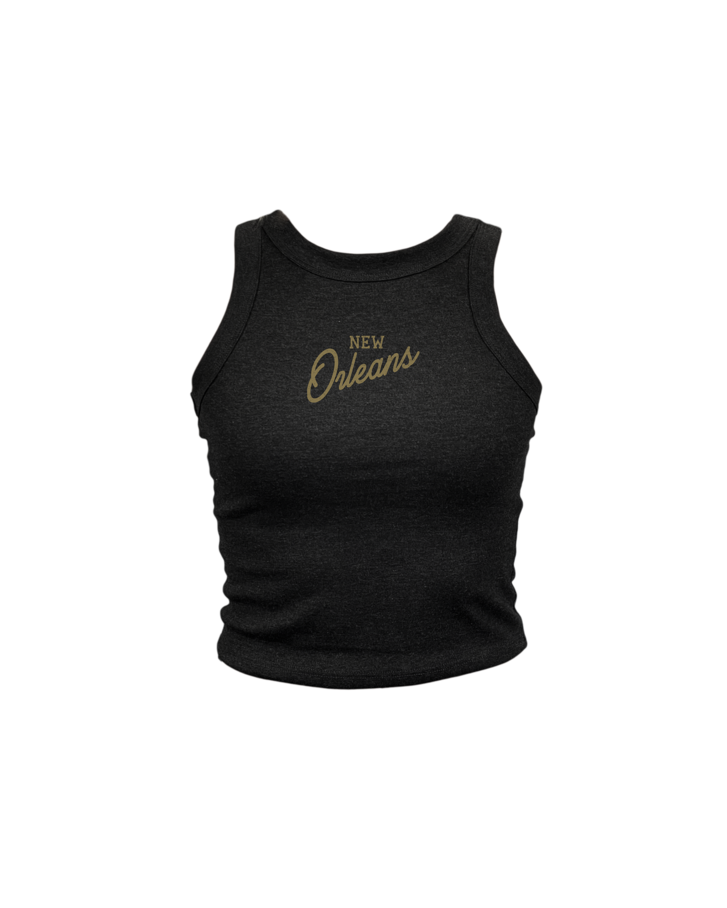 New Orleans Script High Neck Tank