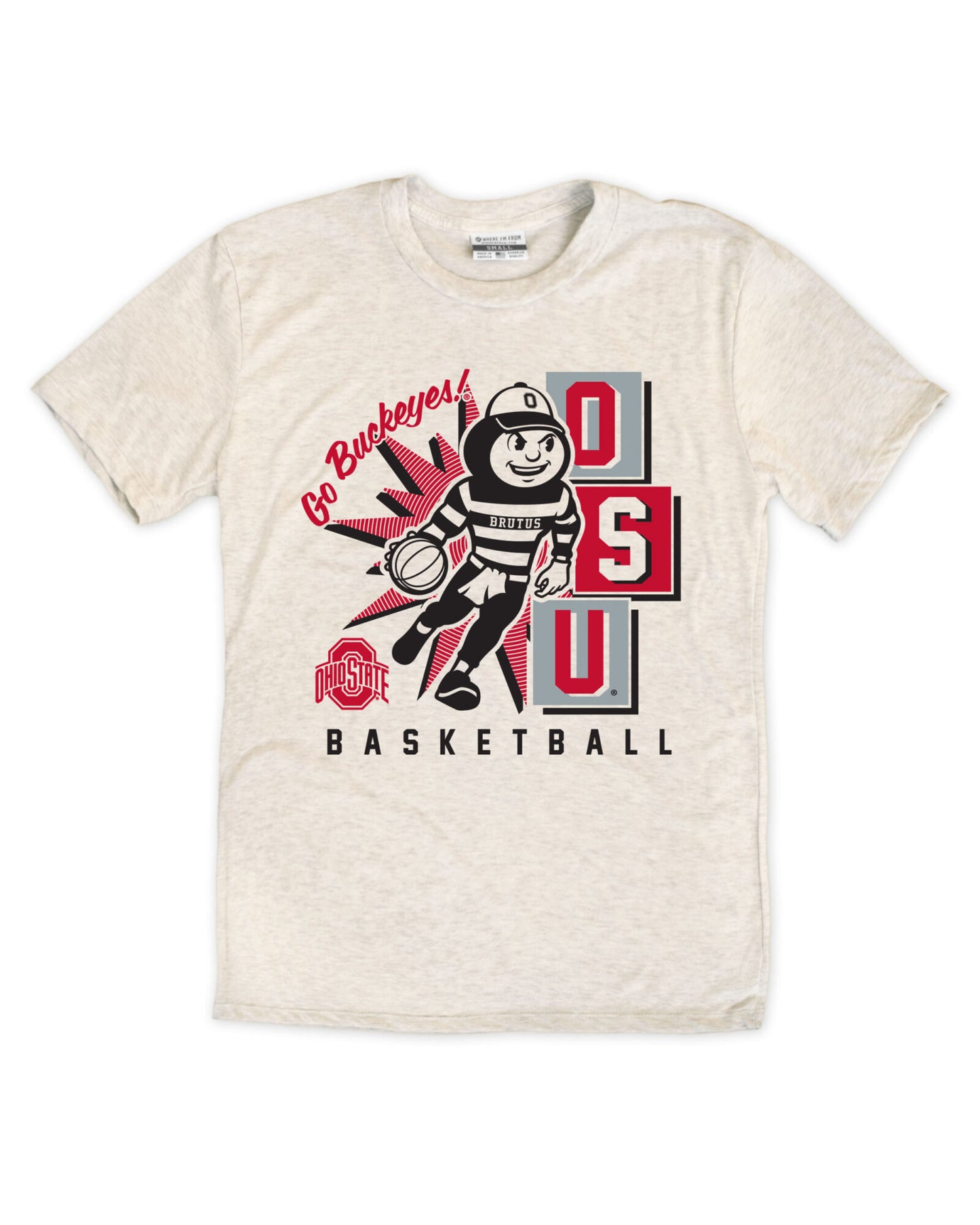 OSU Basketball Brutus Dribbling Tee
