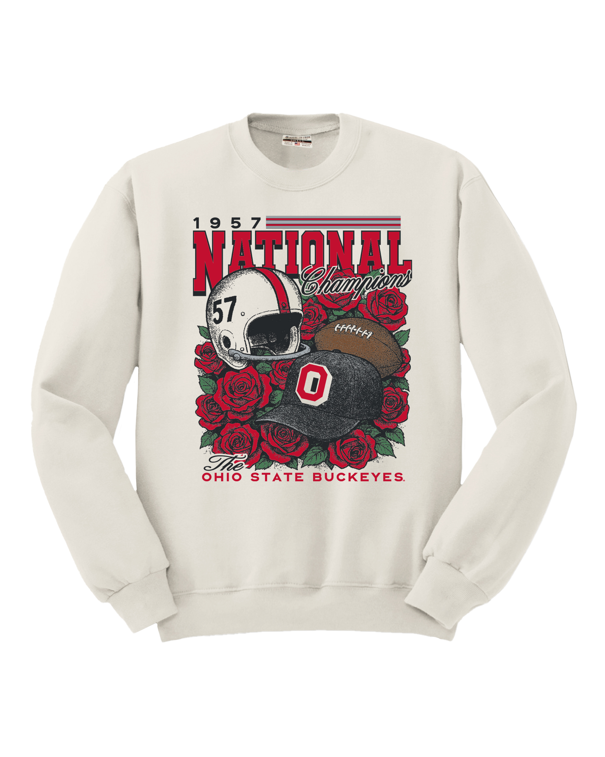 OSU National Champs Roses Cotton Crew Sweatshirt | Wear Black