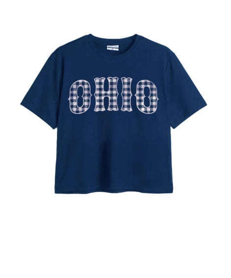 Ohio Gingham Easy Tee