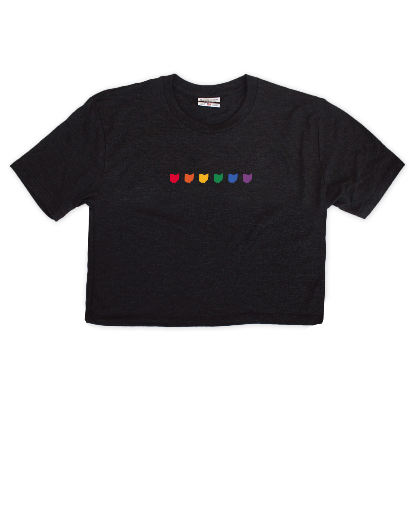 Ohio Rainbow Spectrum Cropped Tee