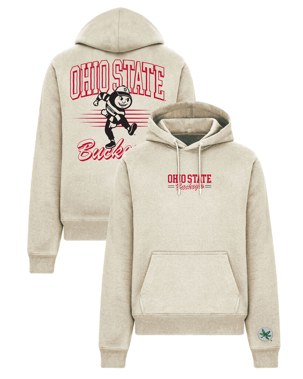 ohio state gear Ohio State Buckeyes Brutus Cotton Hoodie XXL