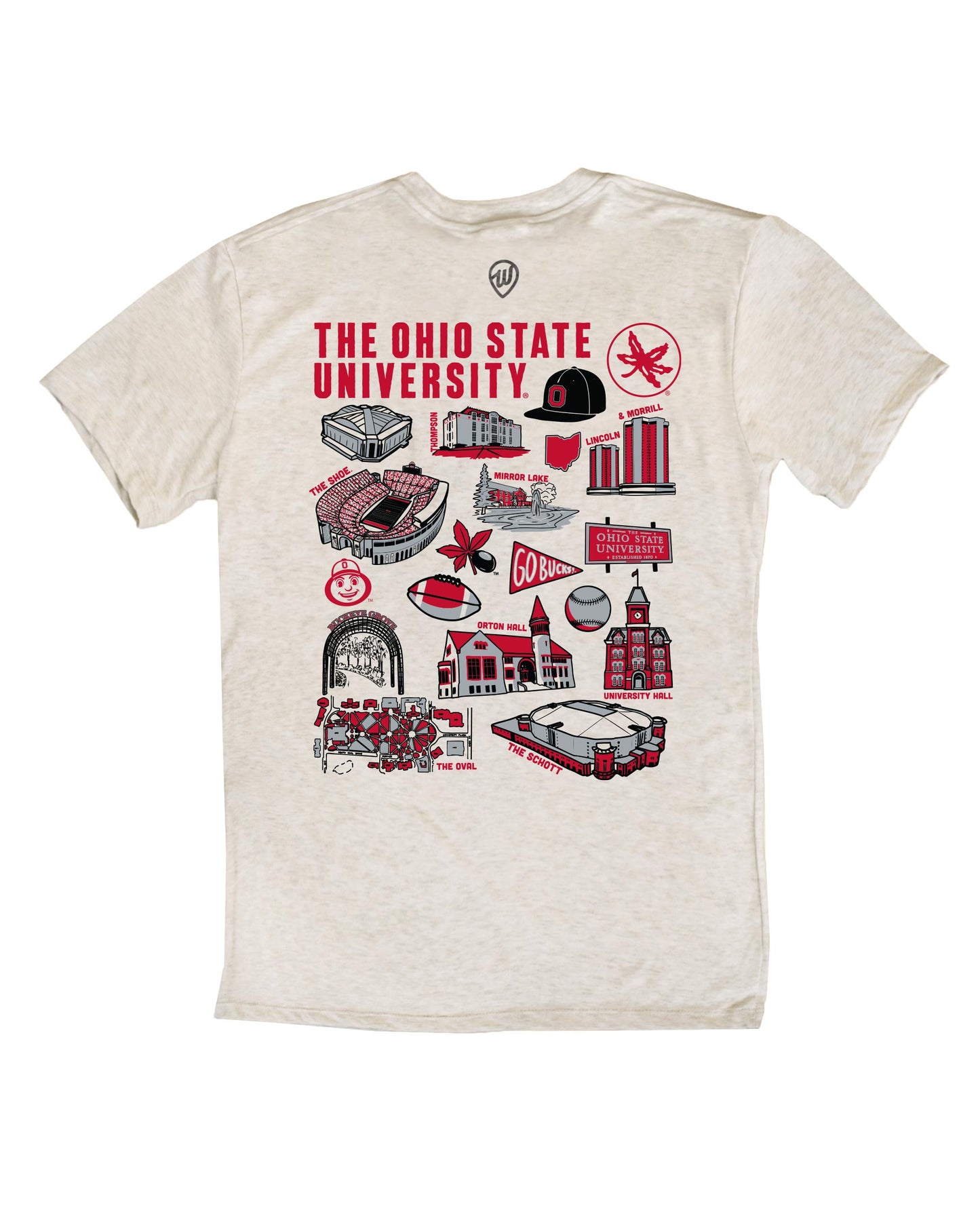 Ohio State University Icons Tee