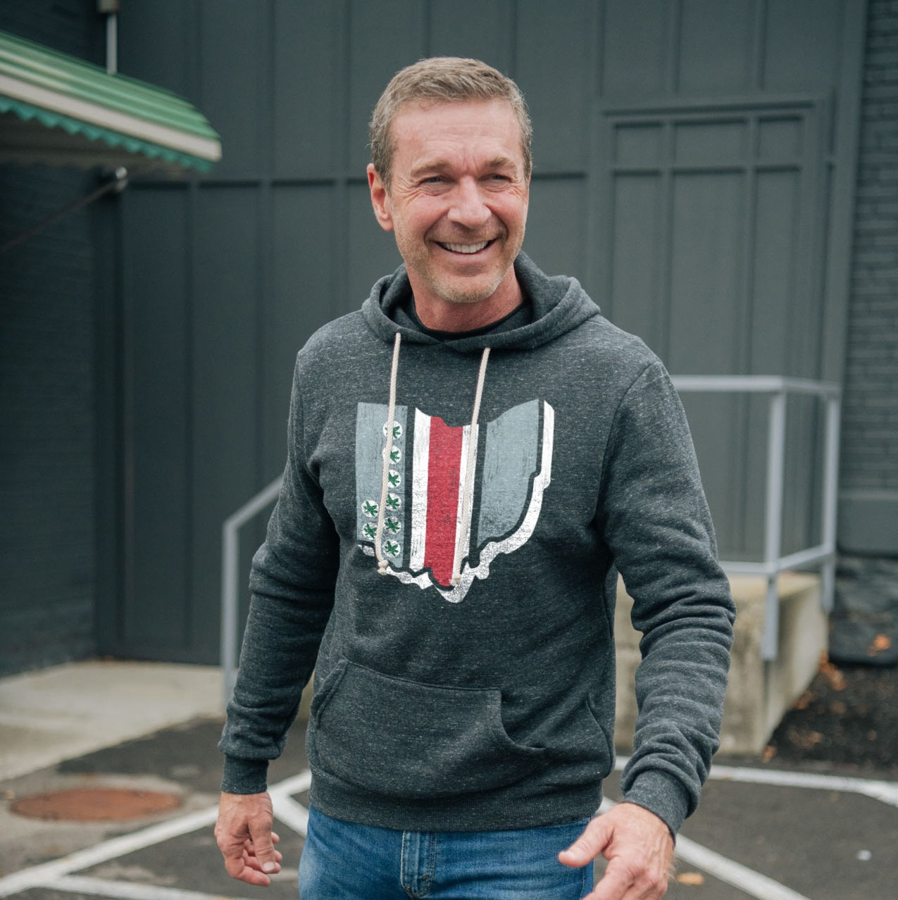 OSU State Stripe Hoodie