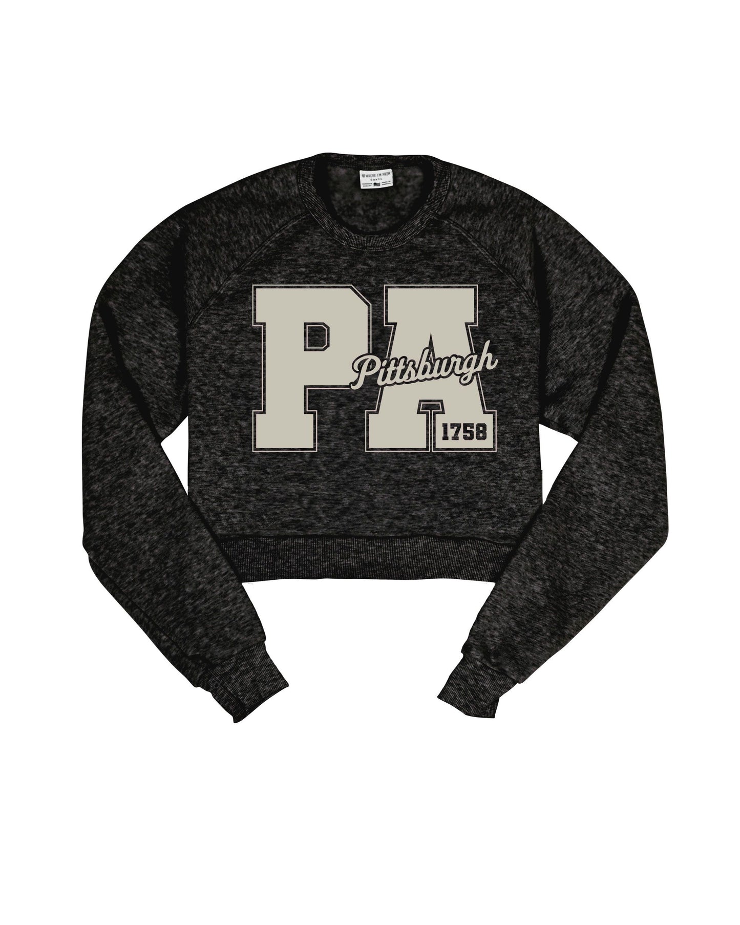 Pittsburgh PA Cropped Crew Sweatshirt