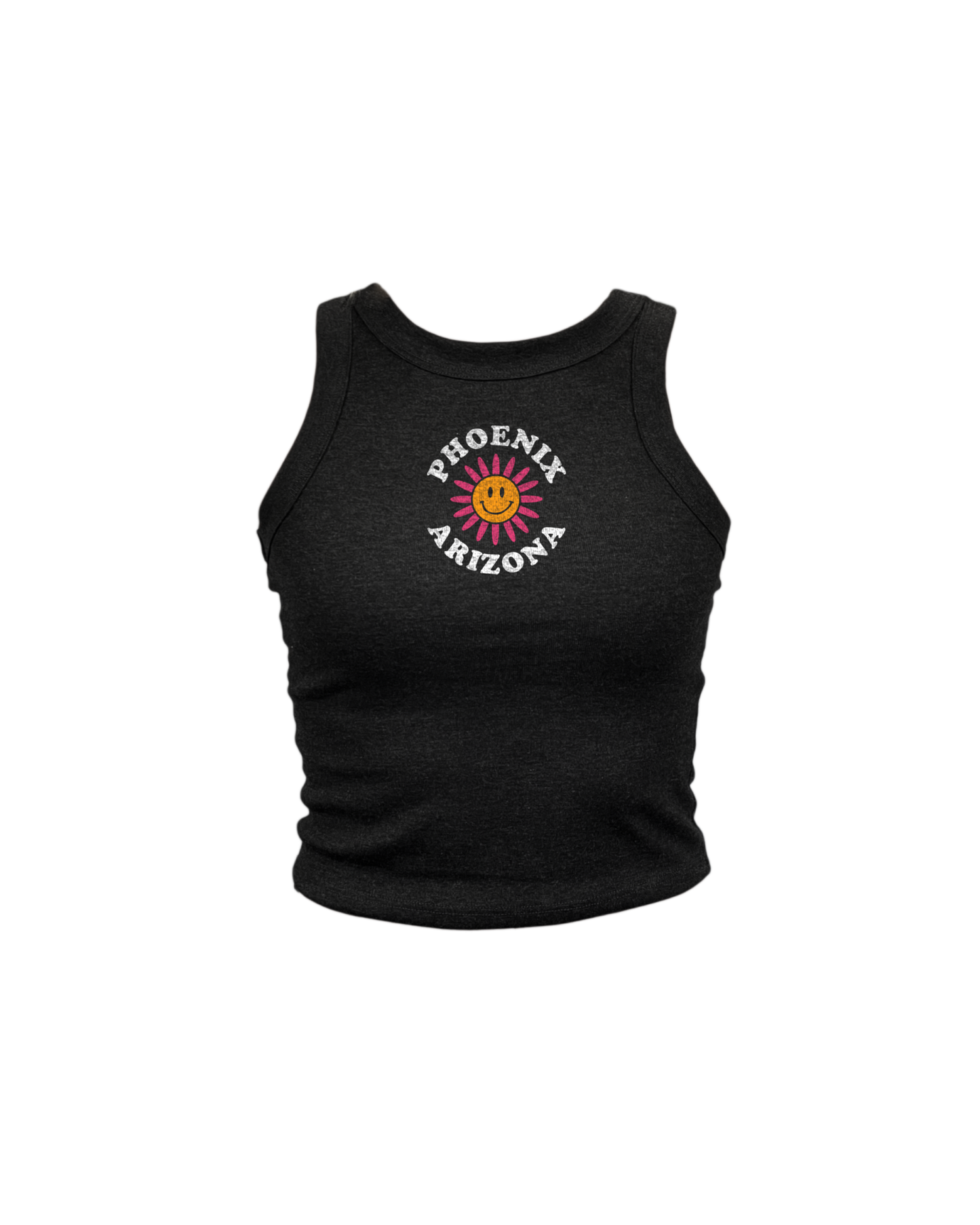 Phoenix Smile Flower High Neck Tank