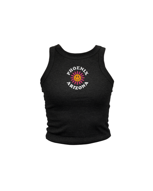 Phoenix Smile Flower High Neck Tank