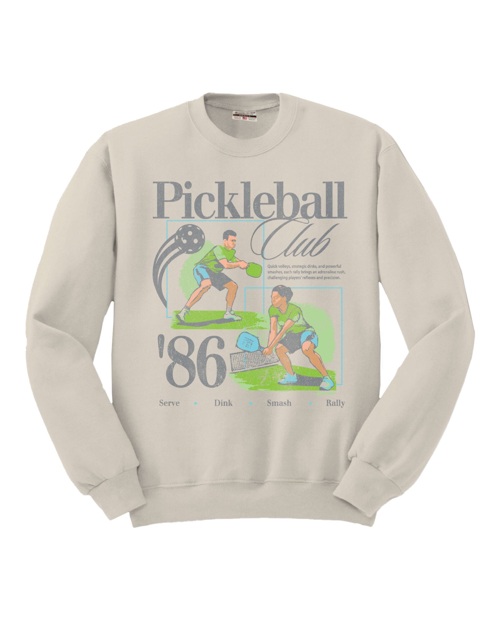 Pickleball Club '86 Cotton Crew Sweatshirt