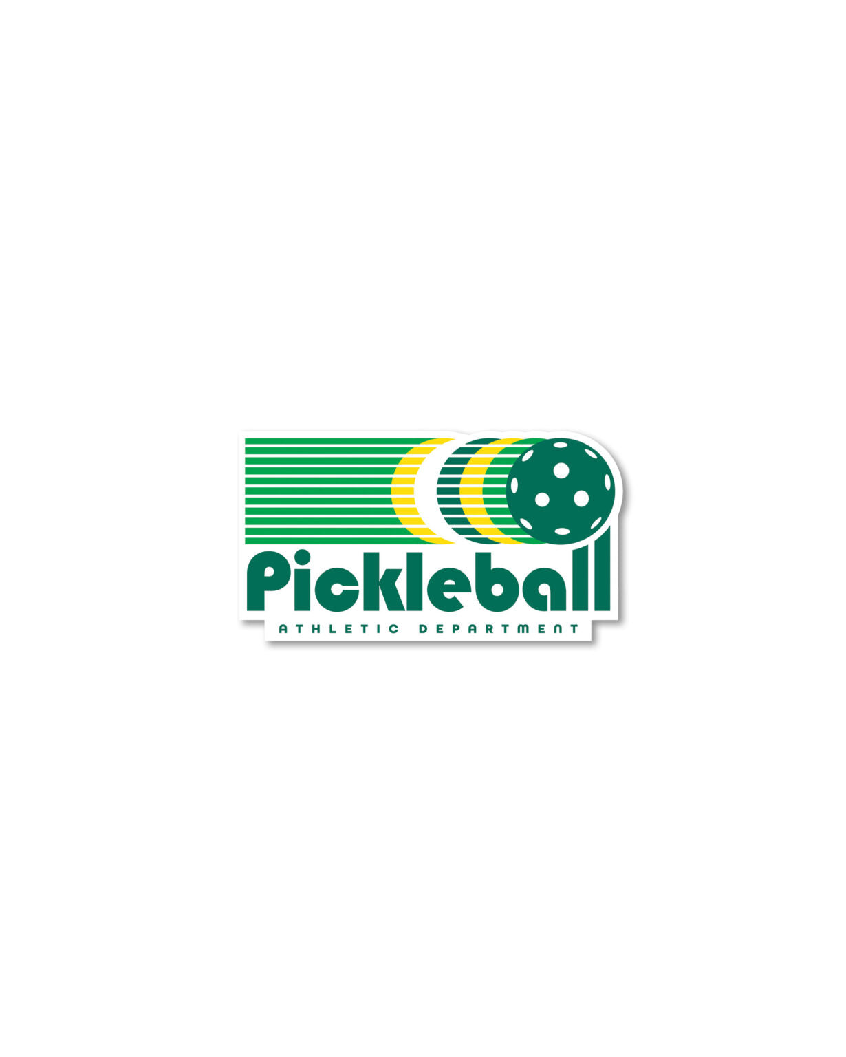Pickleball Athletic Department Sticker