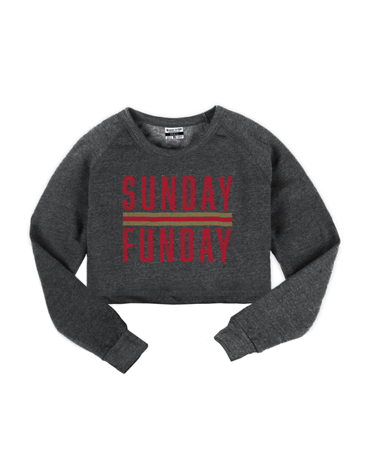 SF Sunday Funday Cropped Crew Sweatshirt