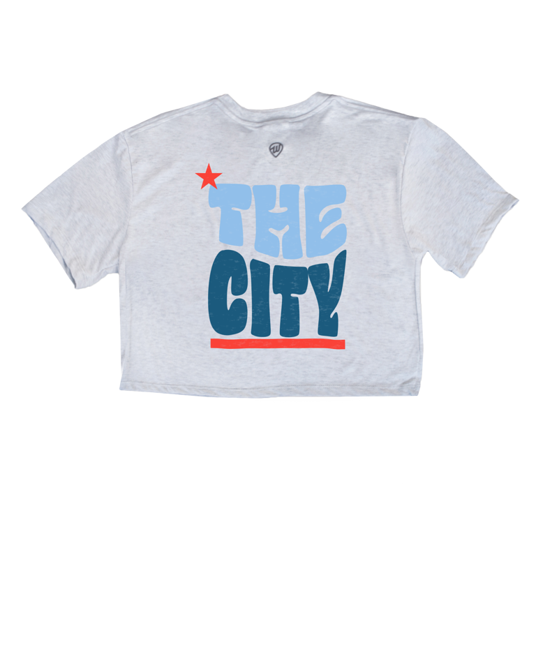 SF The City Front/Back Cropped Tee