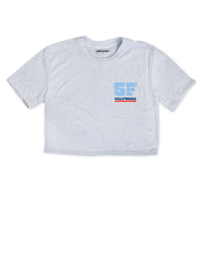 SF The City Front/Back Cropped Tee