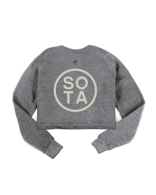 Sota Circle Cropped Crew Sweatshirt