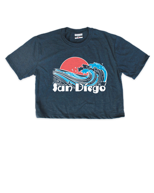 San Diego Wave Cropped Tee