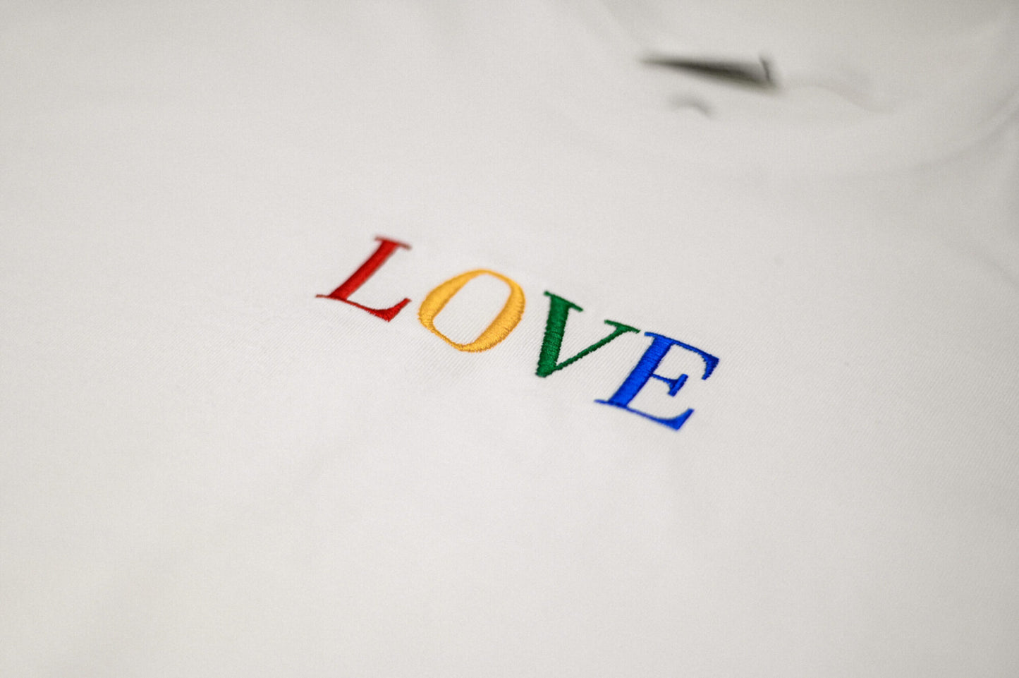 LOVE Rainbow Embroidered Cotton Tee