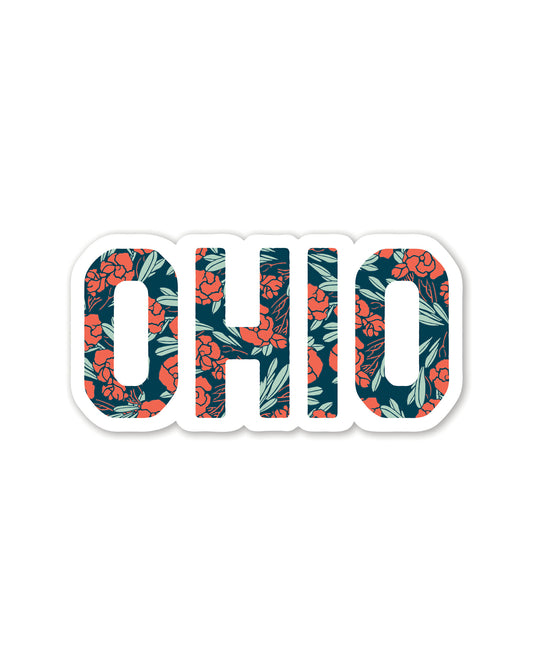 Ohio Floral Sticker