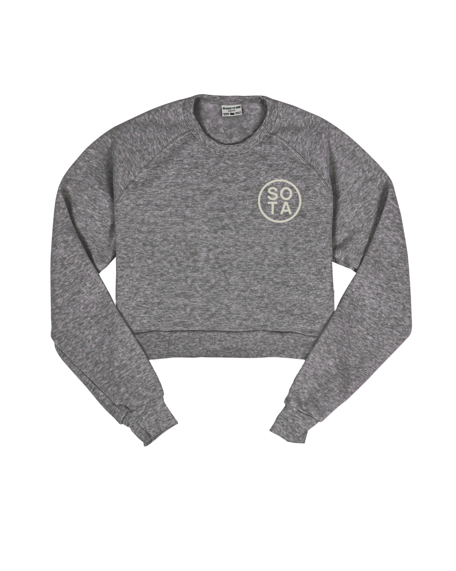 Sota Circle Cropped Crew Sweatshirt