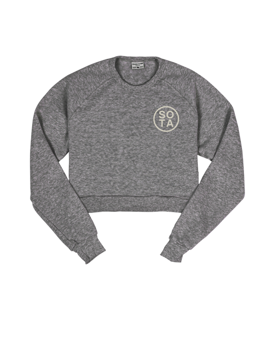 Sota Circle Cropped Crew Sweatshirt