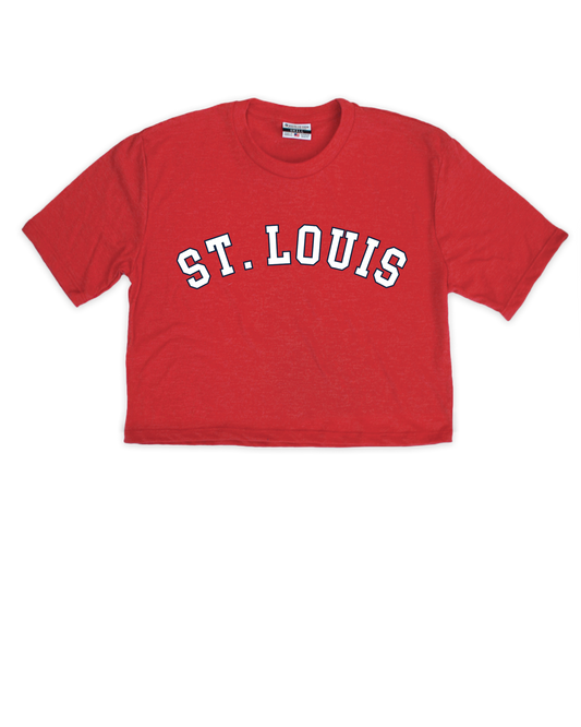 St. Louis Jersey Front/Back Cropped Tee
