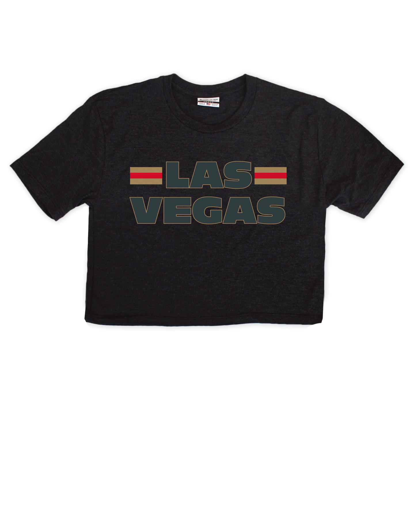 Stripe Las Vegas Cropped Tee