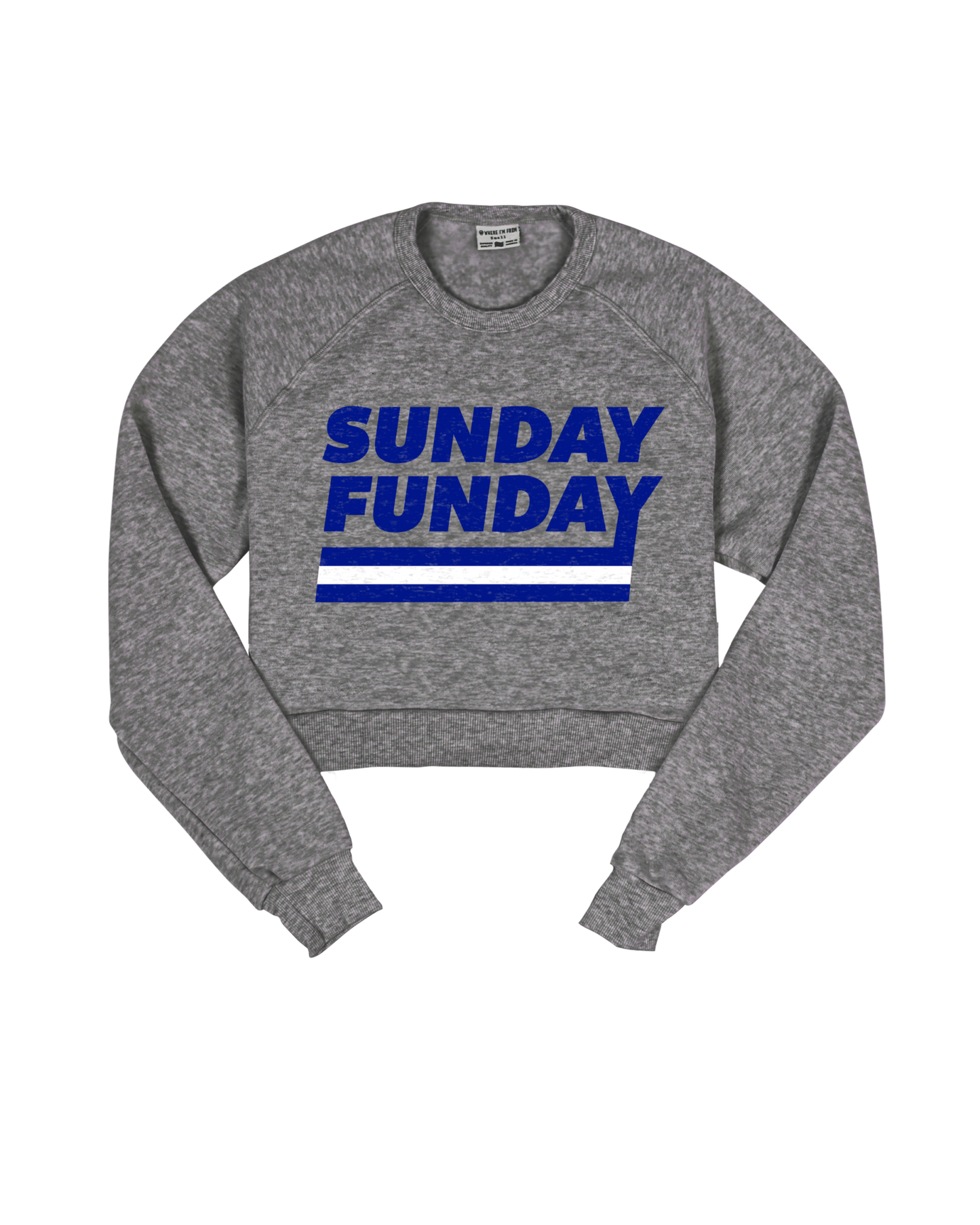 Sunday Funday Indy Cropped Crew Sweatshirt