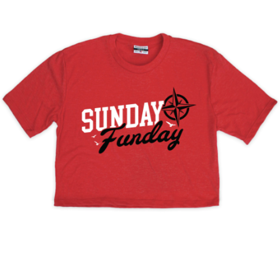 Tampa Sunday Funday Cropped Tee