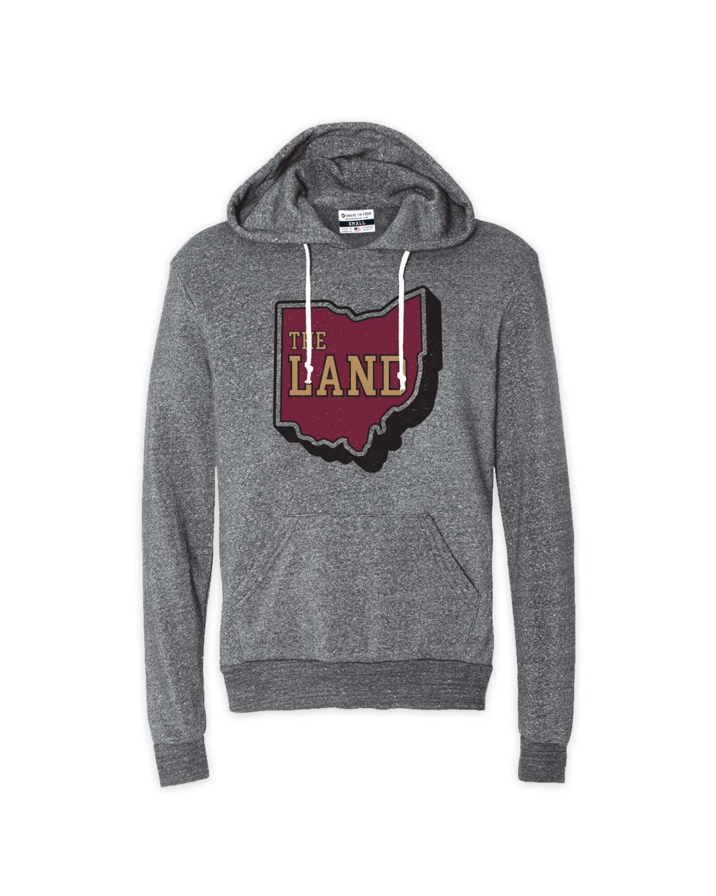 The Land Ohio Shape & Gold Hoodie