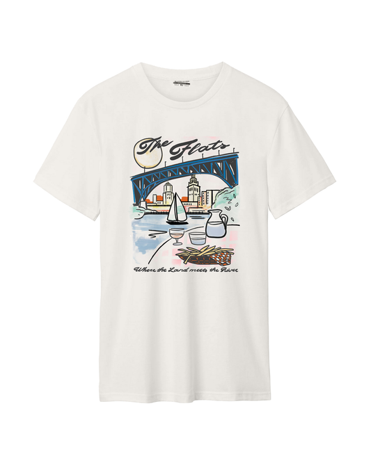 Flats Watercolor Cotton Tee