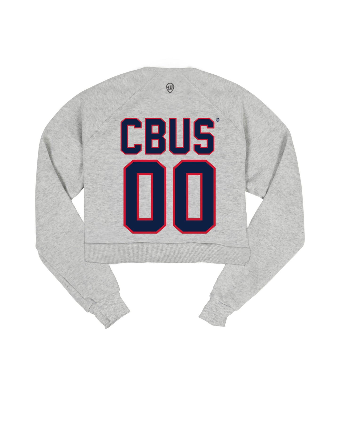 Columbus Star Jersey Cropped Crew Sweatshirt