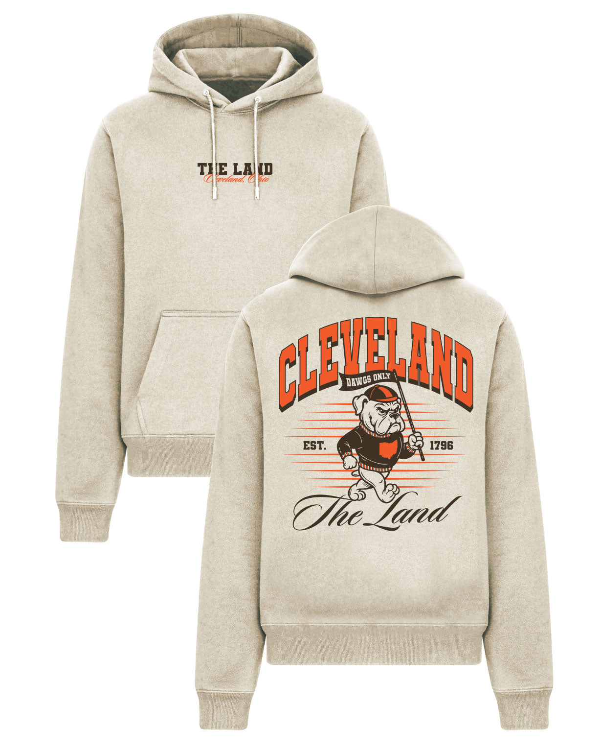 Vintage Cleveland Dawg Cotton Hoodie