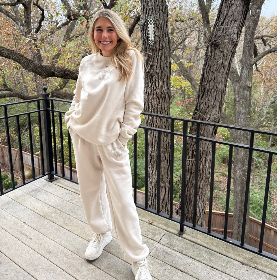 WIF x Amanda KC Embroidered Crew Sweatshirt