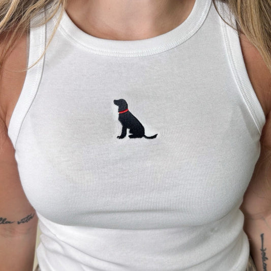 Scout Embroidered High Neck Tank