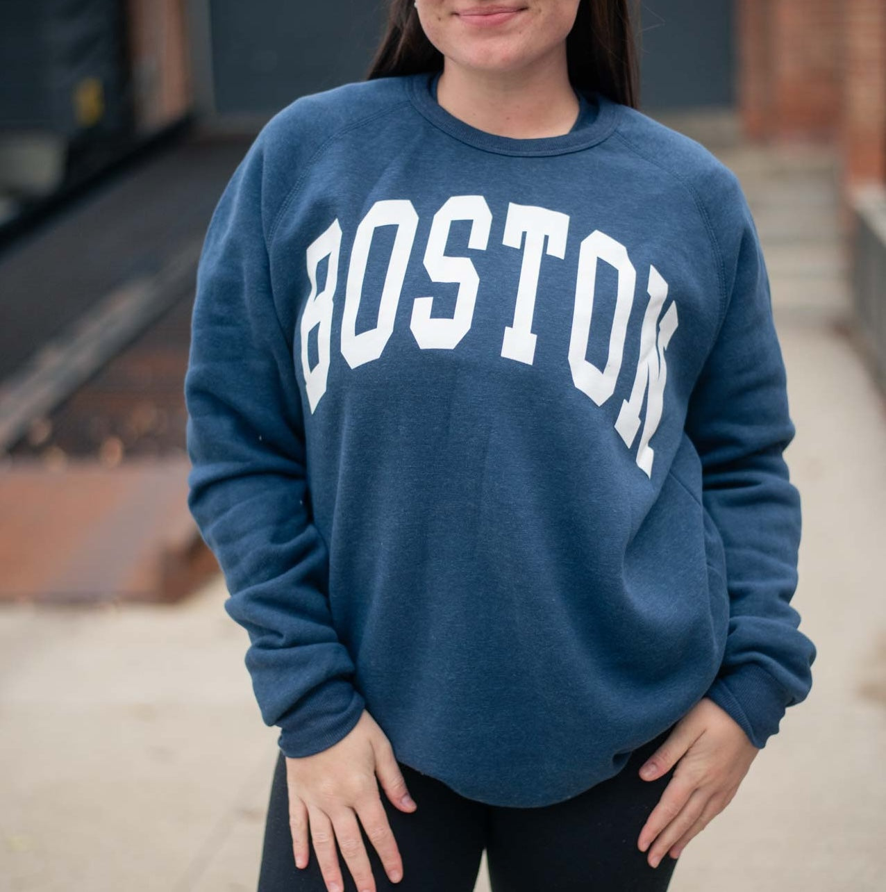 Boston Oversized Crew Sweatshirt