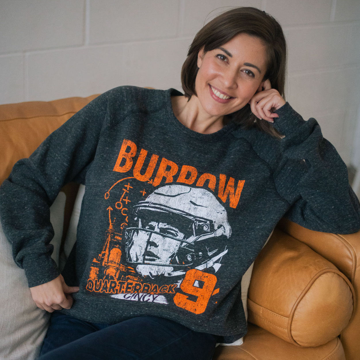 Burrow 9 Quarterback Crew Sweatshirt
