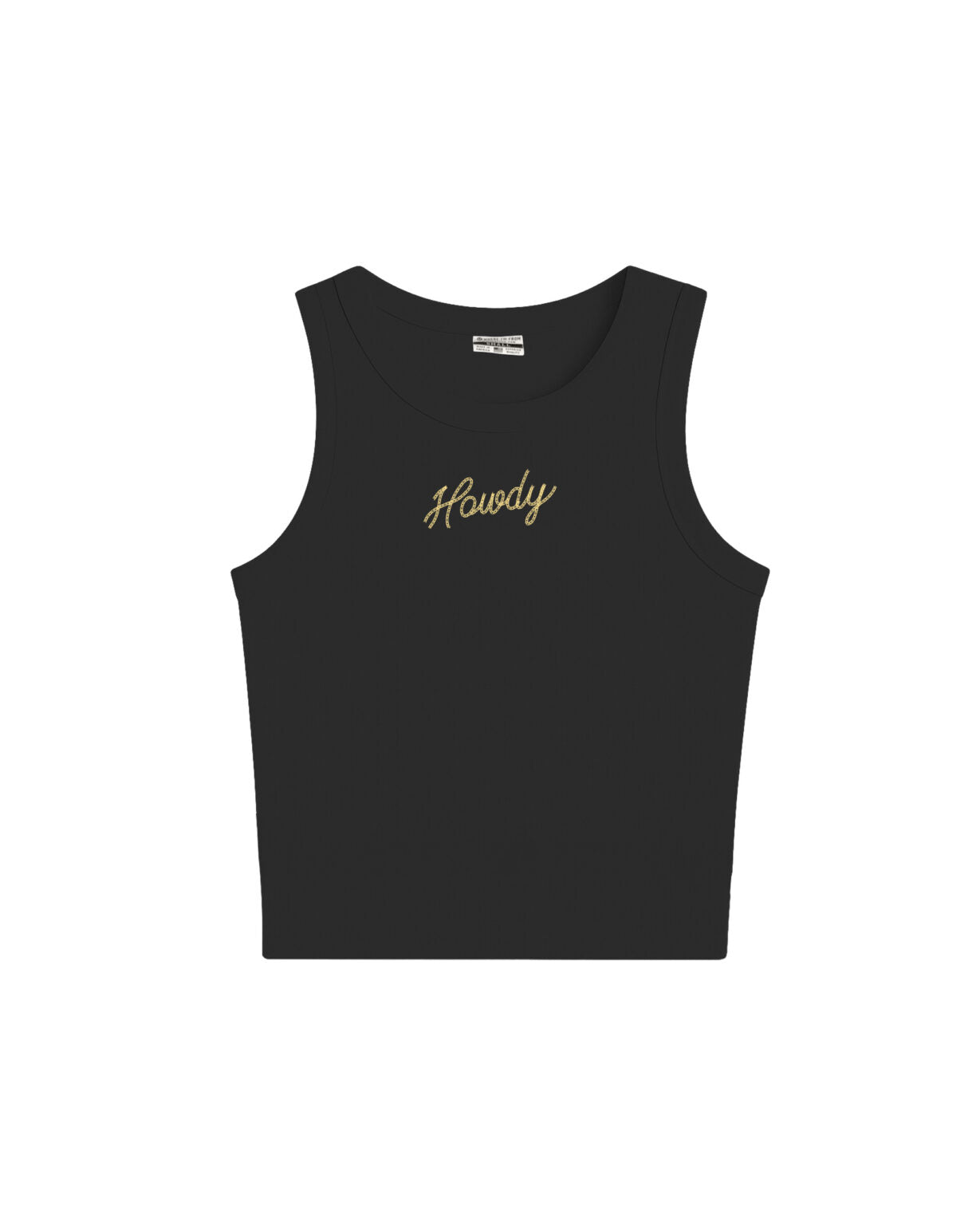 Howdy Embroidered High Neck Tank