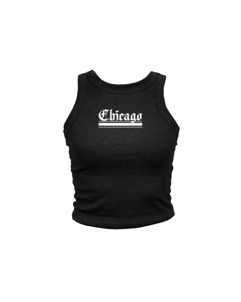 Olde Chicago Stripes High Neck Tank
